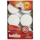 Bolsius Maxilichte 18er Box 10 Stunden Brenndauer wei&szlig; (4 St&uuml;ck)