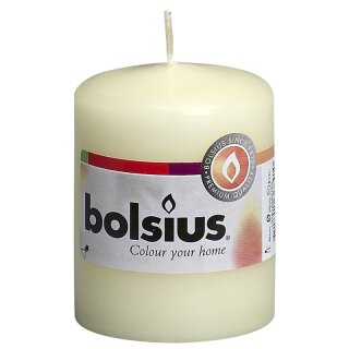 Bolsius Stumpenkerzen 80x58 mm elfenbein (10 St&uuml;ck)