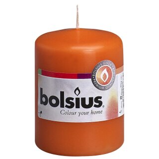 Bolsius Stumpenkerzen 80x58 mm mango (10 St&uuml;ck)