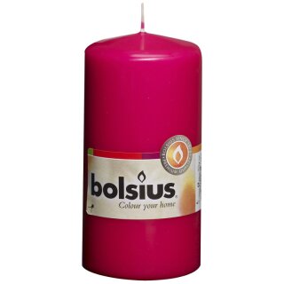Bolsius Stumpenkerzen 120x58 mm fuchsia (10 Stück)