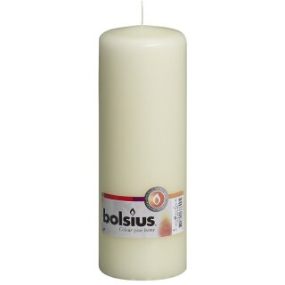 Bolsius Stumpenkerzen 200x68 mm elfenbein (1 St&uuml;ck)