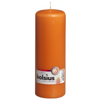 Bolsius Stumpenkerzen 200x68 mm mango (1 Stück)