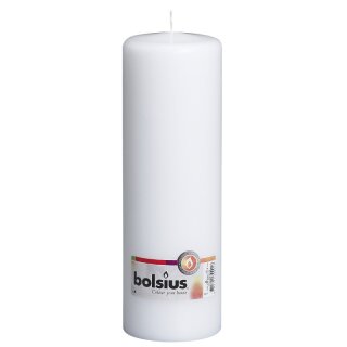 Bolsius 8x Stumpenkerze 150x78mm Weiß Blockkerzen Kerzen Kerze Dekokerzen 