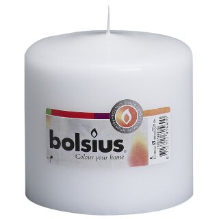 Bolsius Stumpenkerzen 100x98 mm wei&szlig; (1 St&uuml;ck)