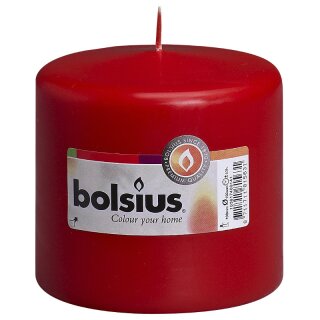Bolsius Stumpenkerzen 100x98 mm rot (1 Stück)