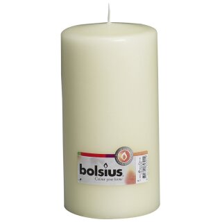 Bolsius Stumpenkerzen 200x98 mm elfenbein (8 Stück)