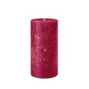 Wenzel Stumpenkerzen Rustic 140x70 mm Safe Candle rubin (1 St&uuml;ck)