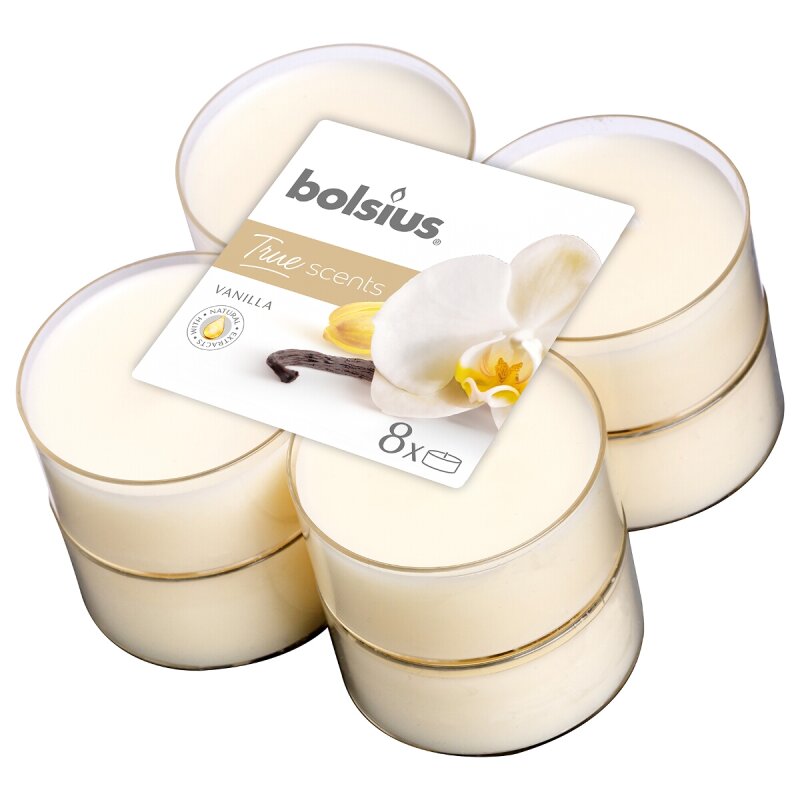 18x Bolsius Duft Tee Licht Kerzen-Lavendel