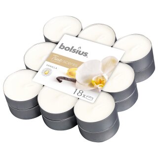 Bolsius True Scents Duftteelichter Vanille (144 St&uuml;ck)