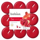 Bolsius True Scents Duftteelichter Granatapfel (18 St&uuml;ck)