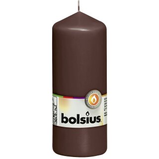 Bolsius Stumpenkerzen 150x58 mm kastanienbraun (1 Stück)