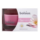 Bolsius True Scents Duftglas Flach 50x80 mm Magnolie (6 Stück)