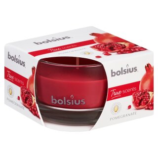 Bolsius True Scents Duftglas Flach 50x80 mm Granatapfel (6 Stück)
