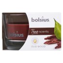 Bolsius True Scents Duftglas Flach 50x80 mm Oud Wood (6 Stück)