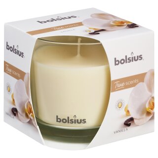 Bolsius True Scents Duftglas Gro&szlig; 95x95 mm Vanille (1 St&uuml;ck)