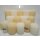 6 kg Rustik Stumpenkerzen Paket Kerzen Set Rustic gemischt nach Farben Wei&szlig;-Elfenbein 05