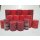 6 kg Rustik Stumpenkerzen Paket Kerzen Set Rustic gemischt nach Farben Rot-Altrot 41