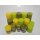 6 kg Rustik Stumpenkerzen Paket Kerzen Set Rustic gemischt nach Farben Gr&uuml;n-Gelb 74
