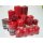 6 kg Qualit&auml;t Stumpenkerzen Paket Kerzen Set Mix gemischt nach Farben Rot-Altrot 44