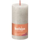 Bolsius Rustik Stumpenkerzen Shine 100x50 mm Sandgrau (8...