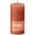 Bolsius Rustik Stumpenkerzen Shine 100x50 mm Herbstliches Orange (8 Stück)