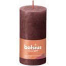 Bolsius Rustik Stumpenkerzen Shine 100x50 mm Samtrot (1...