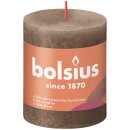 Bolsius Rustik Stumpenkerzen Shine 80x68 mm Wildleder...