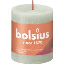 Bolsius Rustik Stumpenkerzen Shine 80x68 mm Nebliges...