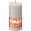 Bolsius Rustik Stumpenkerzen Shine 130x68 mm Sandgrau (4...