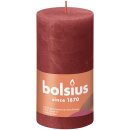 Bolsius Rustik Stumpenkerzen Shine 130x68 mm Zartes Rot...