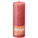 Bolsius Rustik Stumpenkerzen Shine 190x68 mm Rosa...