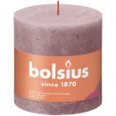 Bolsius Rustik Stumpenkerzen Shine 100x100 mm Eschen-Rose...