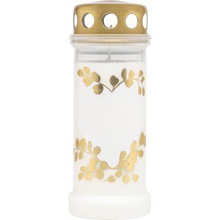 Bolsius Dauerbrenner Nr. 6 mit Deckel Motiv &quot;Herz&quot; 70h Grablicht zum Beschriften (1 St&uuml;ck)