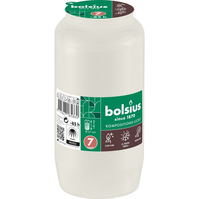 1 Grabkerzen Aeterna T7 Premium Öko Grabkerze Grablicht Grab Grablichter Nr.7 