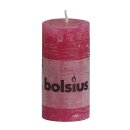 8 Bolsius Rustik Stumpen Kerzen 100x50 mm fuchsia Bolsius Rustic Kerzen