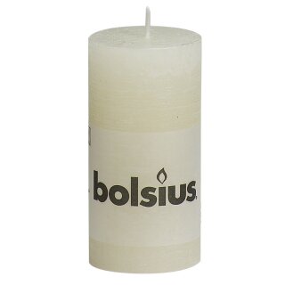 8 Stumpen Kerzen 100x50 mm rustikal durchgef&auml;rbt von Bolsius 1. Wahl