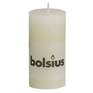 8 Stumpen Kerzen 100x50 mm rustikal durchgefärbt von...