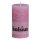 6 Stumpen Kerzen rustikal 130x68 mm pink 1. Wahl von Bolsius