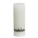 6 Bolsius Rustik Stumpen Kerzen 190x68 mm wei&szlig;...