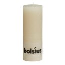 6 Stumpen Kerzen rustikal 190x68 mm durchgef&auml;rbt 1. Wahl von Bolsius