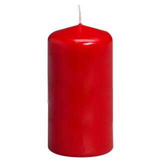 24 Stumpen Kerzen 100x50 mm rot von Bolsius 1. Wahl Kerze
