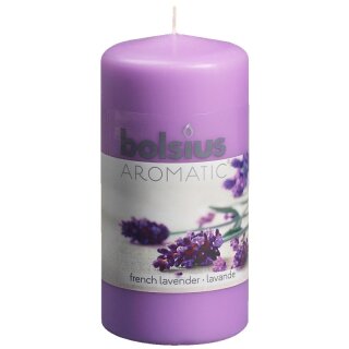 6 Duft Stumpen Kerzen 120x60 mm franz. Lavendel von Bolsius 1. Wahl