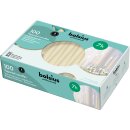 100 Spitzkerzen 240x23 mm elfenbein von Bolsius Gastro Kerzen Dinnerkerzen
