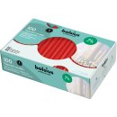 100 Spitzkerzen 240x23 mm rot von Bolsius Gastro Kerzen Dinnerkerzen