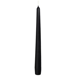 100 Spitzkerzen 240x23 mm schwarz von Bolsius Gastro Kerzen Dinnerkerzen