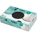 100 Spitzkerzen 240x23 mm schwarz von Bolsius Gastro Kerzen Dinnerkerzen