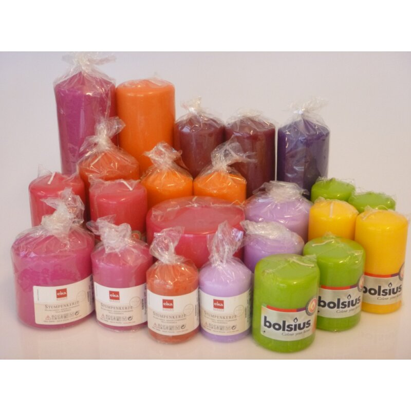 DeinPack Spitzkerzen 10er Set Dunkelblau - 8 Stunden Brenndauer