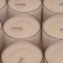 12 Teelichter im Acryl Cup transparent wei&szlig; 12 Std. Brenndauer Highlights Wenzel