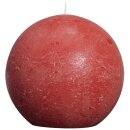 3 Bolsius Rustik Kugelkerzen 145 mm rot Bolsius Rustik Kerzen Kugelkerze