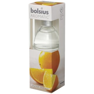 Bolsius Raumduft saftige Orange 120 ml Diffuser mit St&auml;bchen Bolsius Aromatic